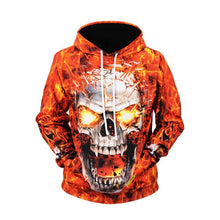 Load image into Gallery viewer, Hoodie 2019 New Style Fire Skull Printed Men's Sweatshirts &amp; Hoodies Large Size  Coat Autumn And Winter Sweater Fashion